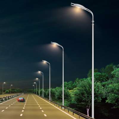 5-10 meters galvanized street lamp lighting poles