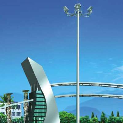 (High mast lamp) steel pole